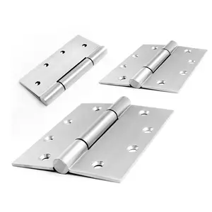 Engsel pintu stainless steel, kepala datar 4.5 inci x 4 inci x 3 "304 # untuk pintu kayu