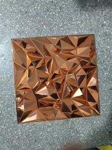 <span class=keywords><strong>3D</strong></span> PVC Panel tường cho TV nền trang trí trong nhà màu đen <span class=keywords><strong>3D</strong></span> Tường bao gồm bảng mô hình khác nhau 30*30 50*50cm - Product Image 2