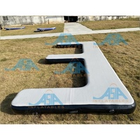 Plate-forme gonflable de jet ski d'Asie quai de ponton flottant pour installation d'amusement aquatique de bateau
