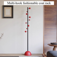Porte-vêtements simple en métal sur pied, démontable, avec étagères de rangement pour chambre, dortoir, balcon, magasin de vêtements et salon