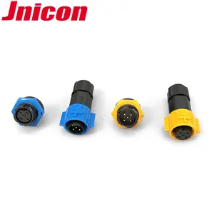 Male And Female Waterproof Connector Jnicon M19 Push Lock Connector Male Female Plug And Sockets 5pin IP67 Waterproof Connector For Automotive Application