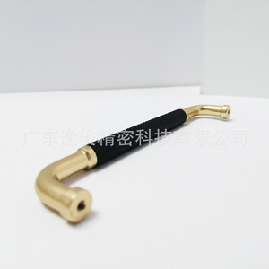 Aluminum Bar Cabinet Handle Black Gold Finish Durable <b>Wardrobe</b> <b>Hardware</b> Contemporary Design 8016 - Product Image 2