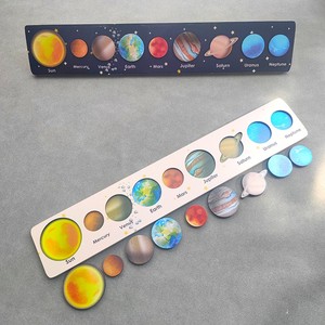 Puzzle Giocattolo 8 Pianeti del Sistema Solare Giochi Educativi Puzzle 3D in Legno Personalizzabile Mosaico Prescolare Rompicapo Montessori - Product Image 2