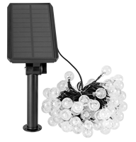 Lampe féerique à boule de cristal à bulles, modèle exclusif, 12m, 100 LED, alimentation solaire DC, batterie 2200 mAh, pour décoration de jardin et de Noël