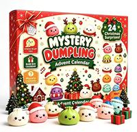 Calendrier de l'Avent de Noël : Boîte Mystère Squishy – Jouets Sensoriels Anti-Stress et Anti-Anxiété