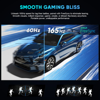 New 24.5 Inch Portable USB-C QHD IPS LCD Monitor HDR 178 100% SRGB 5ms Response 1440P Home Gaming Laptop Work 165Hz Speaker