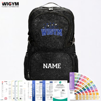 Mochila Personalizada para Animadoras |   Bolsas Brillantes para Animadoras con Logotipo de Diamantes de Imitación para Equipos y Clubes, Fabricante OEM