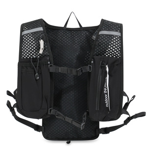 <span class=keywords><strong>Petit</strong></span> gilet d'hydratation gris noir 6L pour <span class=keywords><strong>course</strong></span> à pied, marathon, trail, jogging, cyclisme, <span class=keywords><strong>sac</strong></span> à dos d'hydratation avec sifflet de survie - Product Image 2