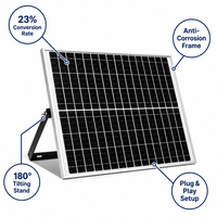 Panneau solaire monocristallin 20W 12V CE RoHS ISO9001 avec contrôleur PWM pour déshydrateur solaire