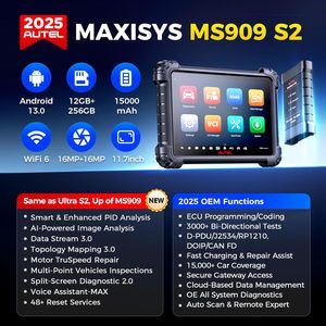 AUTEL MaxiSYS MS909 S2 增强型PID分析全系统诊断48+服务ECU程序拓扑3.0车辆诊断工具 - Product Image 6