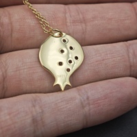 Collier pendentif judaïque en argent sterling 925 grenade rubis bijoux juifs