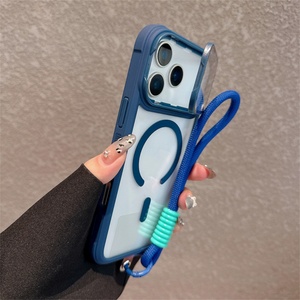 Funda Magnética de TPU de Lujo para iPhone 17 Pro Max/iPhone 17 Air con Cordón y Soporte para Lente, Cristal Magnético de Succión para Comercio Exterior - Product Image 6