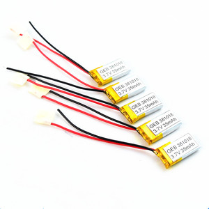 Rechargeable lithium ion battery 381018 3.7 V 35 mAh smallest lipo battery - Product Image 5