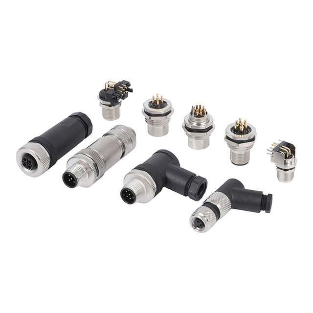Industrial IP67 M8 M12 M16 M23 Waterproof Circular Connector 3 4 5 6 8 12 Pin Cable Wire Male Female Plug
