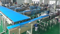 Machine d'emballage automatique pour petits sacs, biscuits, tasses, gâteaux, croissants, pain plat
