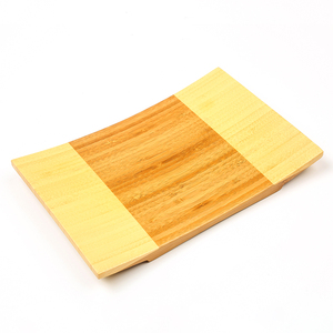 Hot Bán Thân Thiện Với Môi Tre Gỗ Hai Màu Sắc Thiết Kế <span class=keywords><strong>Sashimi</strong></span> Khay Sushi Phục Vụ Bảng Cho Nhật Bản Thực Phẩm - Product Image 6