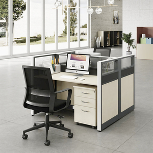 Modern 4-6 Seat Modular Office <strong>Desks</strong>, <strong>Simple</strong> And Durable Office Furniture Workstations Are Available For Customization - Product Image 2