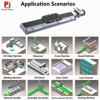 Modul Linear Sekrup Bola Pi High Rigidity 1600mm Stroke Aluminium dengan Repeatabilitas ±0.005mm/±0.01mm CNC AOI untuk Otomatisasi PCB LCD