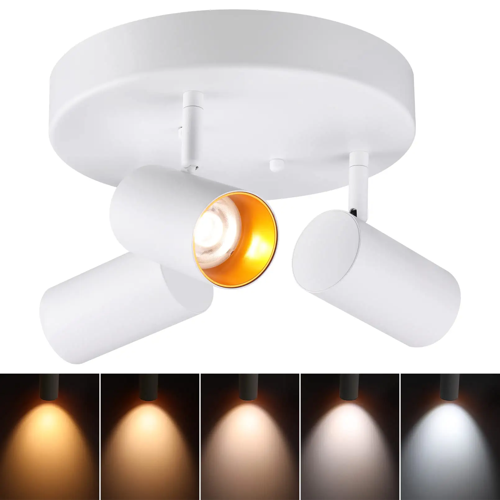 28W Modern LED Ceiling Light 3 Color Dimmable Lighting Fixture 3000K Surface Mounted Ceil Light For Bedroom Kitchen Hallway Lamp