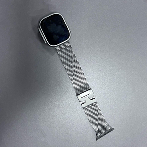 Bracelet en boucle milanaise en titane résistant aux rayures pour Apple Watch Ultra2/3 49 mm, boucle parachute, bracelet milanaise pour IWatch11/10 46 mm - Product Image 5