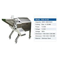 DQC-613D Grote Hoge Snelheid Groente- en Fruit Snijmachine Commerciële Snijmachine voor Centrale Keuken Voedselverwerkingsbedrijf