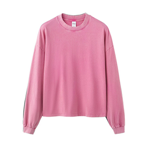 Urban Vintage 2025 Tee Boxylong manches longues, 270GSM coton lavé en détresse - Product Image 1