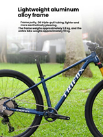 Leichtes Aluminium-Mountainbike mit Luftfedergabel BOOST-Lagernabe und SHIMANO M6100 12-Gang-Schaltung für Langstrecken-Trailtouren