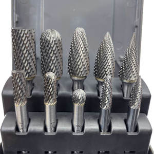Her türlü 10 adet <span class=keywords><strong>6</strong></span> mm Shank çapak seti kesici çapak uçları gravür Tungsten karbür döner çapak elmas taşlama kesme - Product Image 3