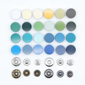 Китай, металлическая кнопка, индивидуальный логотип, размер, цветные кнопки для одежды, защелкивающаяся кнопка