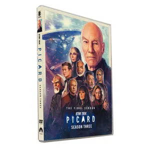 Star Trek Picard season 3 ultimi film DVD 3 dischi all'ingrosso di fabbrica DVD film serie TV Cartoon CD Blue ray spedizione gratuita