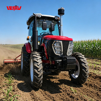 Tracteur agricole personnalisé 50KN 1204 120HP avec moteur diesel, transmission par engrenages 4x4, pour travaux de terrassement