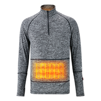 Doublure chauffante électrique pour hommes et femmes, ultra-léger, à manches longues, doublure, sous-vêtements, couches de base, fabrication