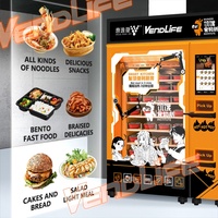 Máquina Expendedora Automática Inteligente de Comida Caliente Congelada para Exteriores, Máquina Expendedora de Pizza