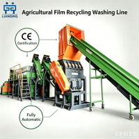 Línea de Producción Integrada para Trituración y Lavado de Películas Agrícolas
