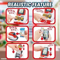 Caja Registradora Electrónica de Juguete para Supermercado, Juego de Simulación de Comercio Minorista, Edición Familiar, Venta al por Mayor, Reventa Global