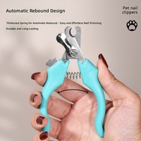 Coupe-ongles en forme de gourde pour chat avec lime, lot de 2, coupe-ongles à ressort sécurisé pour toilettage de chats et chiens, vente en gros