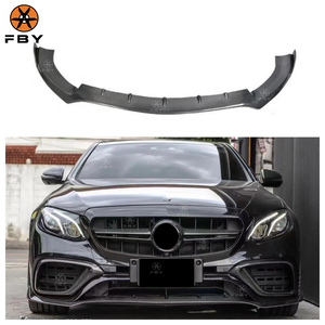 Lèvre de pare-chocs avant en Fiber de carbone de Style BS pour Mercedes Benz classe <span class=keywords><strong>E</strong></span> <span class=keywords><strong>AMG</strong></span> E63 E43 4 portes W213 2016-2020 lèvre avant en Fiber de carbone - Product Image 1