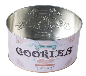 علب قصدير بيضاوية الشكل مصنوعة خصيصًا من الفشار محمولة يدويًا Cokies ، يمكن تعبئة الحلوى الفارغة - Product Image 2