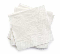 Serviettes et serviettes en papier Airlaid imprimées jetables avec logo personnalisé, 2 plis, haute qualité, utilisation en restaurant et hôtel, blanc, 4 plis