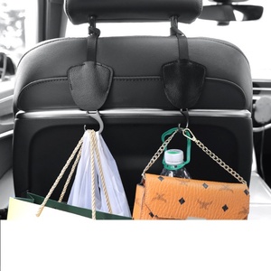 ตะขอเกี่ยวหนังรถยนต์แบบซ่อน Boshiho ที่ปรับแต่งได้สำหรับที่แขวนของในรถยนต์ - Product Image 1