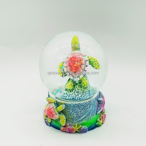 Custom 3D Souvenir Resin Beach Turtle <strong>Snow</strong> <strong>Globe</strong> <strong>Wholesale</strong> Theme Place Polyresin Sea World Tourist Souvenir Dolphin Water <strong>Globe</strong> - Product Image 2