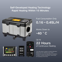 Calentador de Aire Diésel para Estacionamiento, Adaptativo, AC110V DC12V 24V 5KW 8KW, para Autos, Camiones, Casas Rodantes, Tiendas de Campaña, Garajes y Hogares