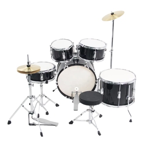 Juego de Batería Acústica de Madera Personalizada al por Mayor para Niños con 5 Tambores y 2 Platillos. Opciones de Color Disponibles para Instrumentos Musicales - Product Image 1