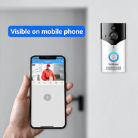 Sonnette de porte intelligente sans fil WiFi pour la maison, caméra vidéo HD 1440P avec détection PIR