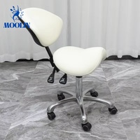 MOOLIN Chaise de Salon Dentaire Portable à Prix de Gros, Fauteuil Dentaire Médical Pivotant, Tabouret Selle Mobile à Roulettes