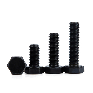 <span class=keywords><strong>Bullone</strong></span> a testa esagonale Standard in acciaio al carbonio nero grado 4.8/8.8/10.9 <span class=keywords><strong>dimensioni</strong></span> <span class=keywords><strong>m12</strong></span> m14 m16 m20 - Product Image 1
