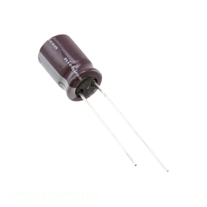ตัวเก็บประจุ47 uF 20% 63V แบบมีรูผ่านรูรัศมี47 uF ตัวเก็บประจุแบบ UPS1J470MPD1TD ผ่านรูพรุน - Product Image 1