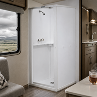Kit complet de salle de bain pour camping-car, en aluminium, étanche, modulaire, pour conversion de fourgon aménagé