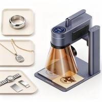Graveur laser double infrarouge LaserPecker LP4 pour métaux, bijoux, verre, bois, cadeaux et gravure de produits personnalisés