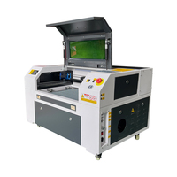 Graveur et découpeur laser CO2 portable multifonction 50W avec composants Hiwin pour le bois/métal/caoutchouc, prise en charge IA